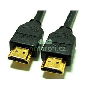 Video kabel HDMI samec - HDMI samec, HDMI 1.4 - High Speed with Ethernet, 3m, pozlacen konektory, ern