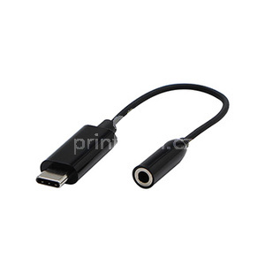 USB/Audio pevodnk, USB C samec - Jack (3.5mm) samice, stereo, ern