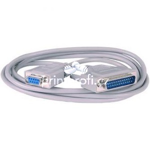 Datov kabel sriov/paraleln, DB25 samec - DB9 samice, 2 m, k modemu, ed, baleno v sku