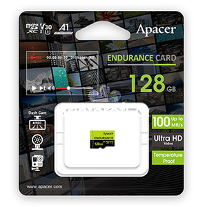 Apacer pamov karta Endurance, 128GB, micro SDXC, AP128GEDM1D05-R, UHS-I U3 (Class 10), V30, A1