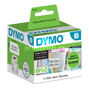 Dymo paprov ttky 57mm x 32mm, bl, multifunkn, snmateln, 1000 ks, 11354, S0722540