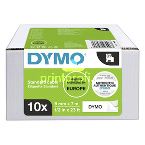 Dymo originln pska do tiskrny ttk, Dymo, 2093096, ern tisk/bl podklad, 7m, 9mm, 10ks v balen, cena za balen, D1