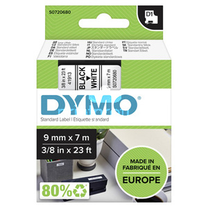 Dymo originln pska do tiskrny ttk, Dymo, 40913, S0720680, ern tisk/bl podklad, 7m, 9mm, D1