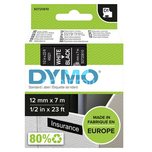 Dymo originln pska do tiskrny ttk, Dymo, 45021, S0720610, bl tisk/ern podklad, 7m, 12mm, D1