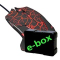 E-blue My Mazer Pro, 2500DPI, optick, 6tl., drtov USB, erno-erven, hern, e-box