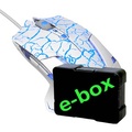 E-blue My Mazer Pro, 2500DPI, optick, 6tl., drtov USB, blo-modr, hern, e-box