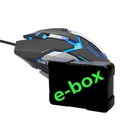 E-blue My Auroza Gaming, 4000DPI, optick, 6tl., drtov USB, ern, hern, e-box