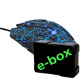 E-blue My Auroza Gaming, 4000DPI, optick, 6tl., drtov USB, ern, hern, e-box