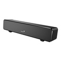 Genius SoundBar 100, 2.0, 6W, ern, regulace hlasitosti, stoln, 3,5 mm jack (USB), 110Hz-20kHz