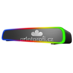 Genius SoundBar 200BT, 2.0, 4W, ern, regulace hlasitosti, podsvcen, 3,5 mm jack/ bluetooth, 120Hz-20kHz