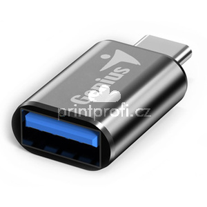 USB redukce, (3.0), USB C samec - USB A samice, ern, Genius USB 3.0, a 5Gbps