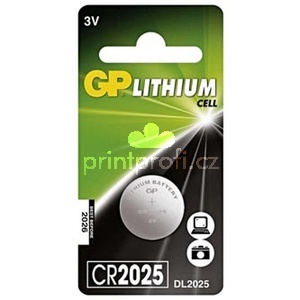 Baterie lithiov, CR2025, 3V, GP, blistr, 1-pack