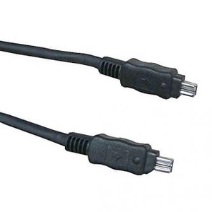 FireWire kabel IEEE 1394, 2 m, ern, Logo blistr