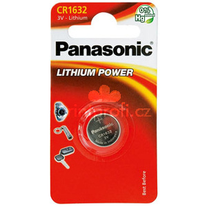 Baterie lithiov, CR1632, 3V, Panasonic, blistr, 1-pack