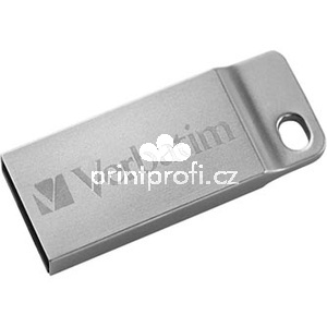 Verbatim USB flash disk, USB 2.0, 32GB, Metal Executive, Store N Go, stbrn, 98749, USB A, s poutkem