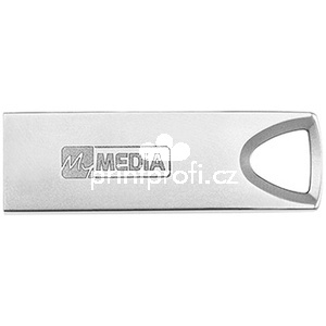 MyMedia USB flash disk, USB 3.2, 64GB, MyAlu, stbrn, 69277, USB A