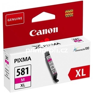 originl Canon CLI-581M XL, magenta, 8,3ml, 2050C001 purpurov inkoustov npl pro tiskrnu Cartridge Canon