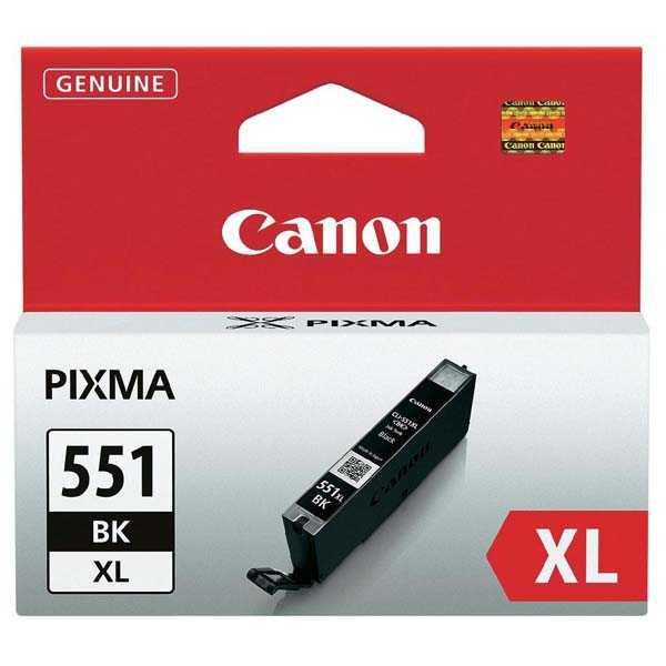 originál Canon CLI-551bk xl black cartridge černá foto originální inkoustová náplň pro tiskárnu Canon