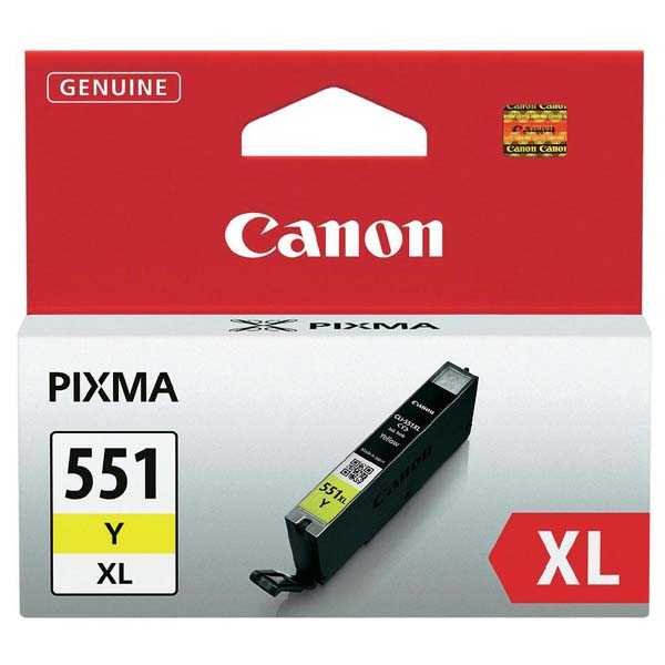 originál Canon CLI-551y XL yellow cartridge žlutá originální inkoustová náplň pro tiskárnu Canon