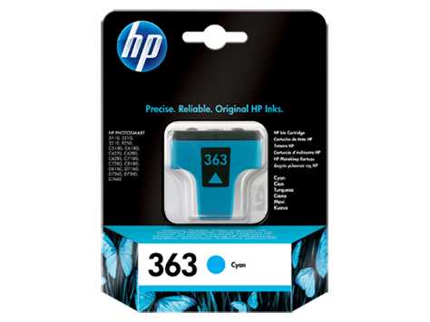 originál HP363 (C8771EE) cyan cartridge modrá azurová inkoustová originální náplň pro tiskárnu HP