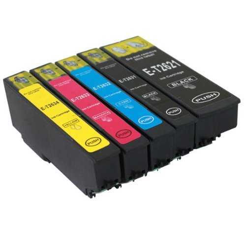 sada Epson T2636 - 26XL (T2621, T2631, T2632, T2633, T2634) cartridge kompatibilní inkoustové náplně pro tiskárnu Epson
